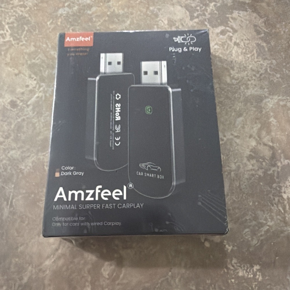 Amzfeel Wireless CarPlay Adapter for Apple iPhone iOS 10+ & Cars from 2015+ NEW